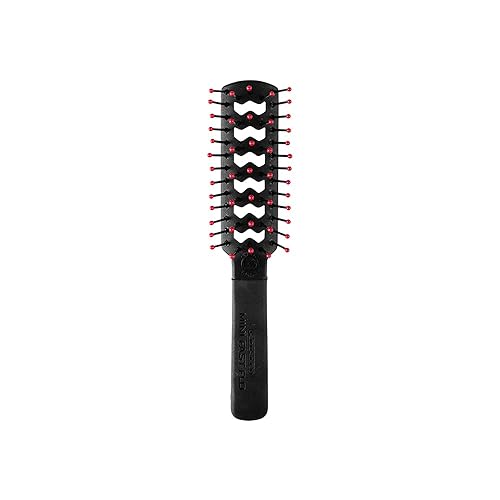 Cricket Static Free Mini Fast Flo Vent Hair Brush - Curling, Blow Drying, Detangling and Styling Wet or Dry Hair, Ideal for Travel, 1.5", Suitable