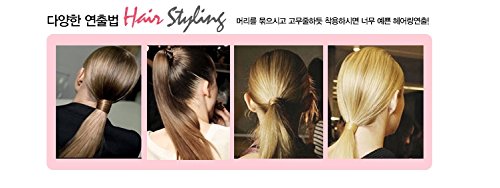 Hairpiece Stretchy Hair Ring for Girl, #black, Korean style, Kpop style, Korean Hair style Beauty and Personal Care Hairpiece Stretchy Hair Ring