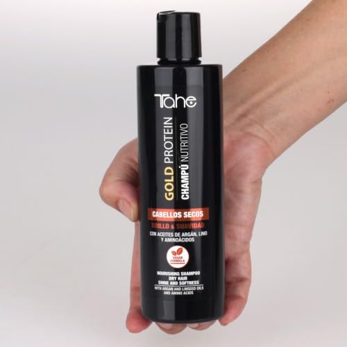 Tahe Gold Protein For Dry Hair Small Kit - Shampoo 300ml, Mask 400ml, Styling Cream 200ml - Nourishing & Softness