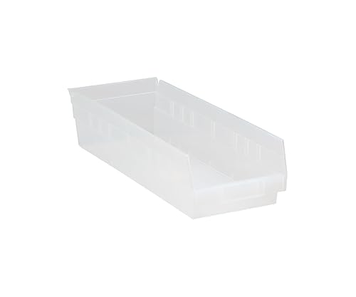 Quantum Storage Systems QSB104CL Economy Part Organizer Clear Bins 18" L x 7" W x 4" H 20 Pack