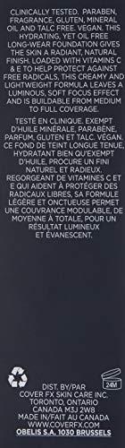 Cover FX Natural Finish Foundation: Water-based Foundation that Delivers 12-hour Coverage and Natural, Second-Skin Finish