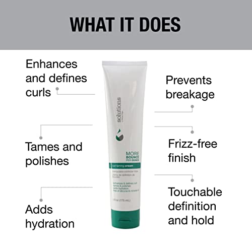 GREAT CLIPS Solutions Curl Taming Cream, 6oz | Enhance & Define Curls | For a Tame and Polished Look