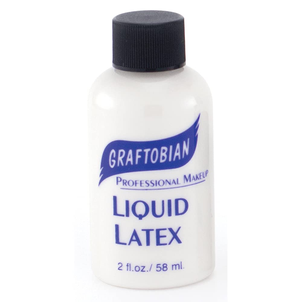 Graftobian Liquid Latex SFX Makeup - Professional Skin Safe Adhesive for Special Effects and Body FX, For Theatrical Stage, Cosplay, and Halloween