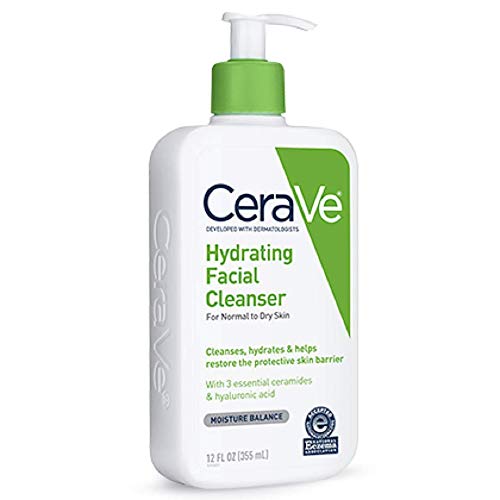 CeraVe Hydrating Facial Cleanser, 12 Ounces Each (1 Pack)