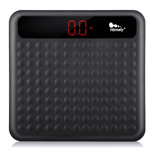 himaly Digital Body Weight Scale Bathroom Scale, Step-On Technology High Precision Measurements Scales with Large Non Slip Silicone Platform and LCD…