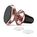 IFLASH Magnetic Mount, Aluminum Universal Air Vent Magnetic Car Mount Phone Holder, 360 Degree Rotation for Multi-Angle View, Cradle-Less Car Phone…