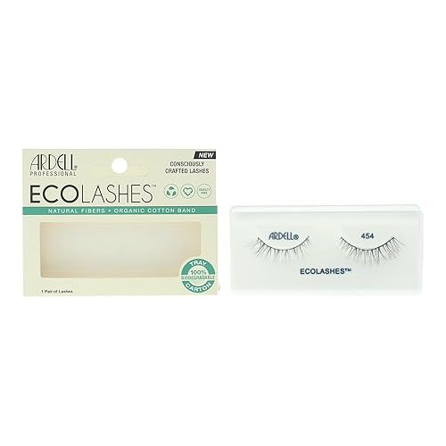 Ardell Eco Lashes 454, Light and Organic Cotton Band, Sustainable Fibers, 1-pair