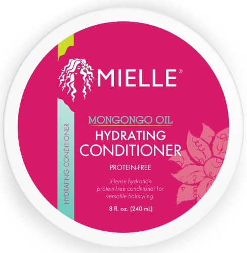 Mielle Organics Mongongo Oil Protein-Free Hydrating Hair Conditioner - Deep Conditioner for Dry, Damaged Hair - Infused with Almond Oil for Improved