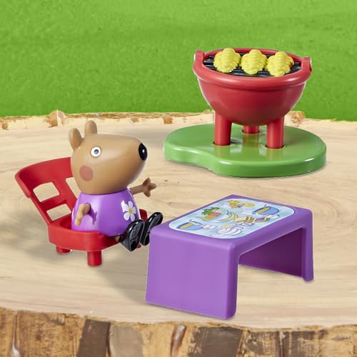 Peppa Pig Caravan Playset for Girls and Boys, 3 Figures, 6 Accessories, Preschool Toys, Kids Gifts, Ages 3+