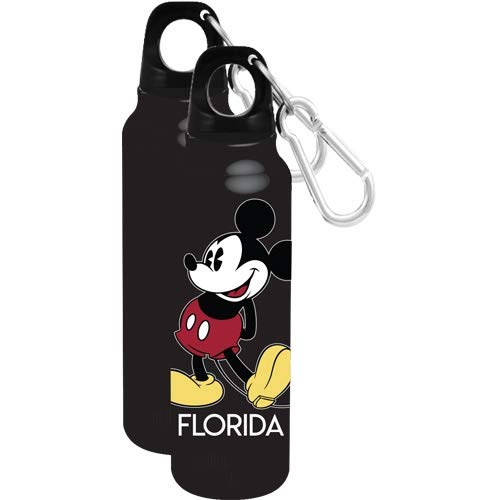 1928 Original Mickey Aluminum Water Bottle Black (Florida Namedrop)