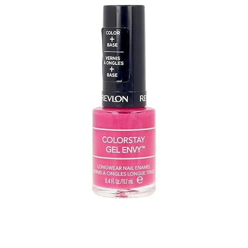 Revlon Nail Polish, ColorStay Gel Envy Nail Polish, Chip Resistant & Longwear Formula, Built-in Base Coat & High Shine Finish, 400 Royal Flush, 0.4 Fl