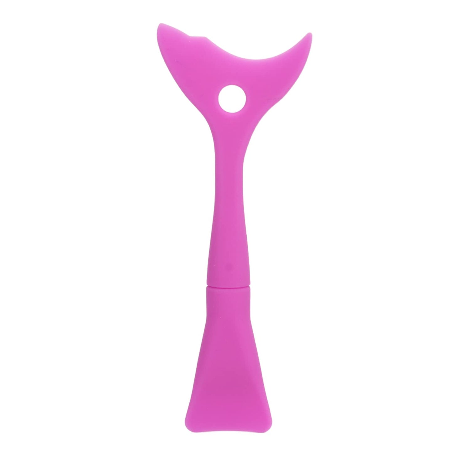 Multifunctional Silicone Shadow Makeup Stencil Mask Brush, Reusable Eye Stencil Tool for Cosmetics (Purple)