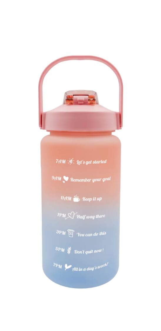 Greenbrier Ombre Water Bottles with Hydration Measurements and Flip-Top Lids, 48-oz. - 1 Bottle - colors vary