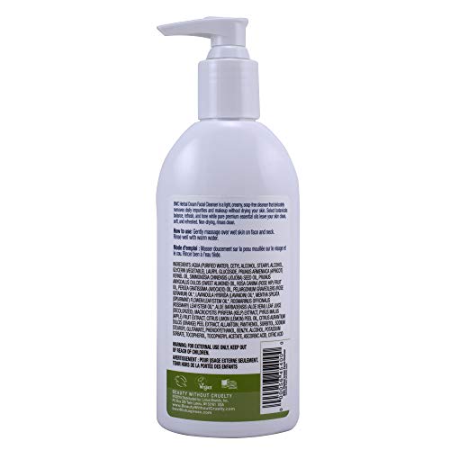 Beauty Without Cruelty Herbal Cream Facial Cleanser, 8.5 Ounces