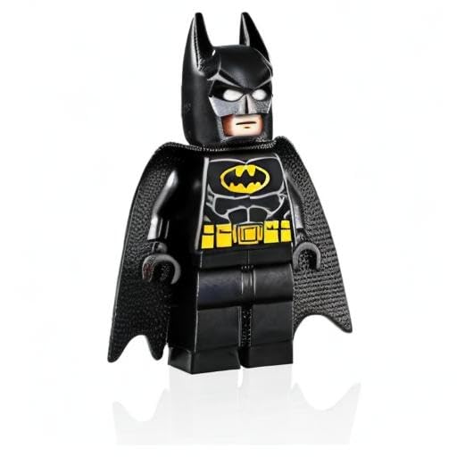 LEGO Super Heroes DC Batman Minifigure - Batman (in Black Suit with Batcape and Bat-a-rang) Junior Sets
