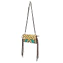 American Darling Women's Crossbody Bag Western Saddle Blanket Hair On Genuine Leather Handbag and Ladies Purse