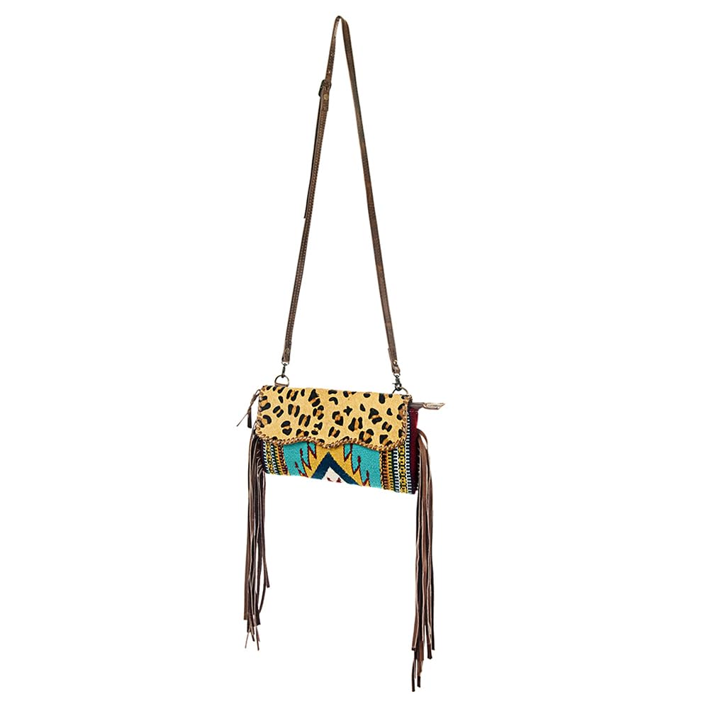 American Darling Women's Crossbody Bag Western Saddle Blanket Hair On Genuine Leather Handbag and Ladies Purse