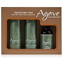 Agave Smoothing Haircare Trio with Shampoo, Conditioner & Healing Oil Treatment Hydrating & Frizz Control 3 fl oz/2 fl oz