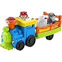 Fisher-Price Little People Toddler Toy Train Choo-Choo Zoo with Music Sounds and 3 Figures for Pretend Play Ages 1+ Years