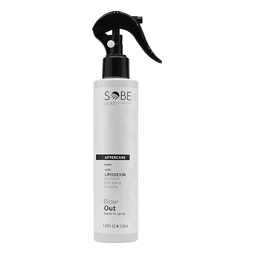 SOBE LUXE COLLECTION Heat Protectant Spray, 8 Fl Oz - Blow Dry, Thermal Styling For All Hair Types, Leaves Hair Shiny, Frizz-Free and Smooth Finish