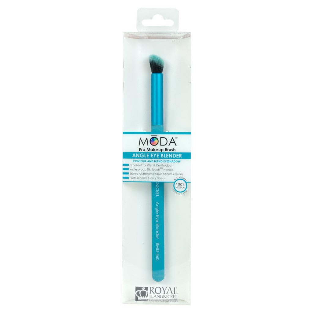 MODA Angle Eye Blender Makeup Brush - Angled Eyeshadow Brush for Blending & Defining the Crease - Soft Vegan Filaments for Seamless Eye Looks