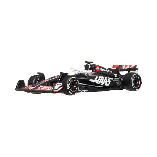 Hot Wheels Formula 1 Car MoneyGram Haas VF-24 NICO HULKENBERG 27 - Die Cast 1:64 Scale - Length 8 cm - JBM22