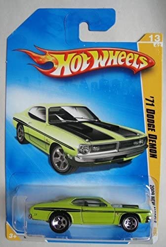 HOT WHEELS 2009 NEW MODELS, GREEN '71 DODGE DEMON 13/42 5SPOKE