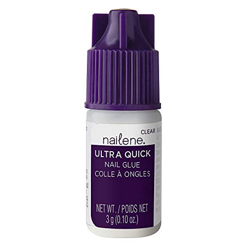 Nailene Super Strong, Fast-Drying Nail Glue - Durable, Easy to Apply False Nail Glue - Repairs Natural Nails - Quick-Drying Nail Adhesive Lasts Up