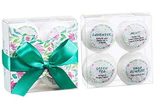 Ultimate Aromatherapy Bath Bombs Set - Lavish Spa Experience with Lavender, Mint, Yoga Sunrise, Green Tea Scents Luxury Bath & Body Fizzies…