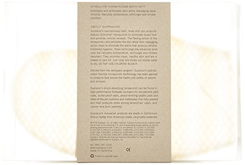 Unisex SUPRACOR Stimulite Bath Mitt (Gold/White)