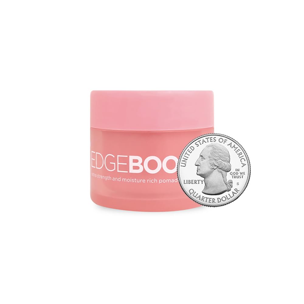 Style Factor Edge Booster Extra Strength and Moisture Rich Pomade 0.85oz Mini Travel Size (0.85oz, Pack of 1, Pink Sapphire)