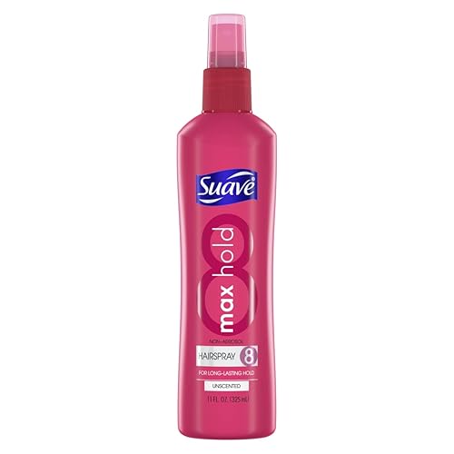 Suave Non Aerosol Spray Maximum Hold Hairspray, Unscented 11 Ounce