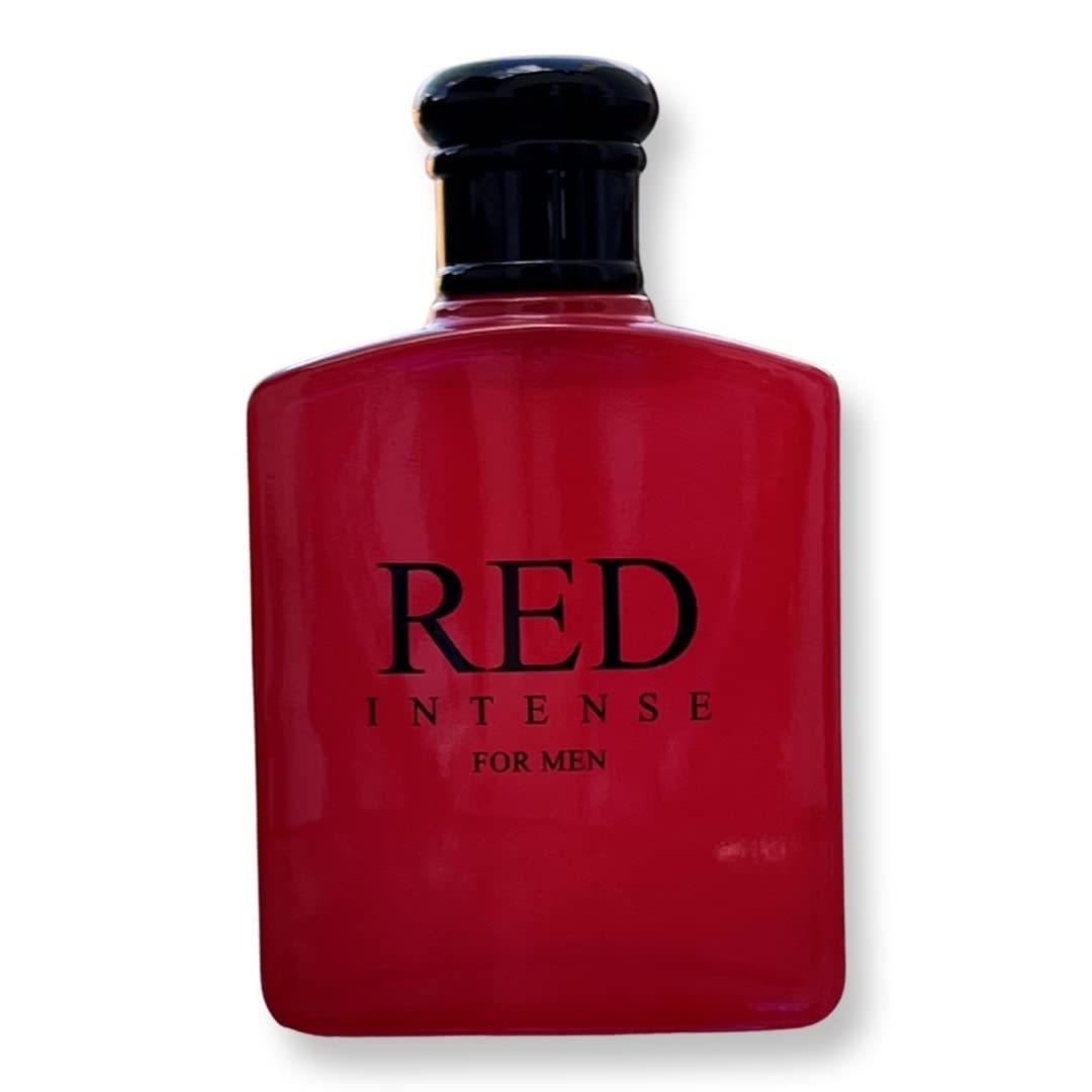 United Scents Red Intense Eau de Parfum for Men 3.4 Fl Oz | Top Notes: Cranberry, Grapefruit, Italian Lemon