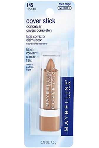 Maybelline New York Cover Stick Corrector Concealer, Deep Beige, 0.16 oz.