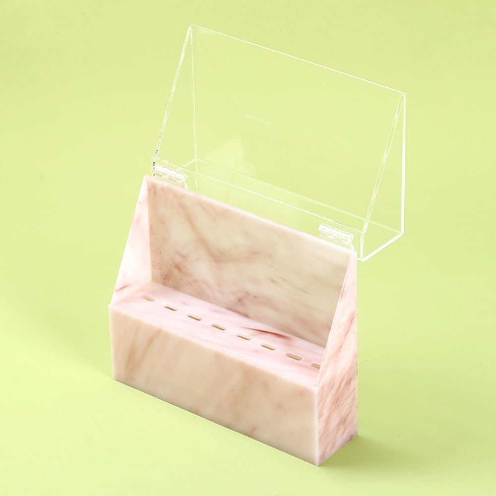 Dust-proof Tweezers Holder Lash Extension Supply Stand Holder, 8 Holes Tweezers Storage Holder for Eyelash Extensions Supplies Acrylic Display Stand