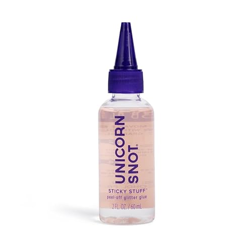 UNICORN SNOT Glitter Glue Primer | Sticky Stuff™ Peel Off Glitter Glue for Long-Lasting Perfection | Halloween Costume Makeup, Dries Clear