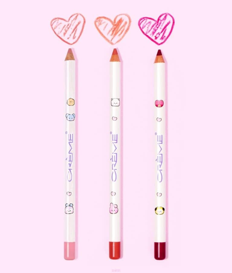 The Crème Shop BT21 Minini Liplock Lip Liner Shea Butter and Jojobo Seed Oil, Lil Kiss
