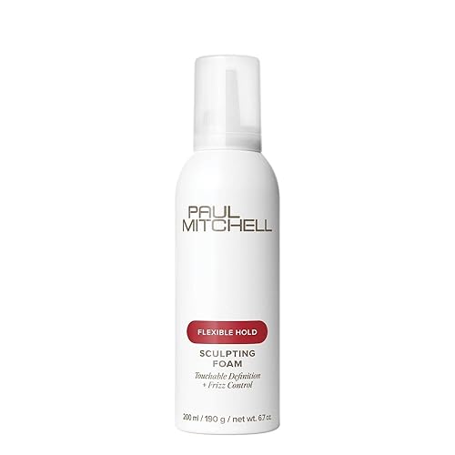 Paul Mitchell Sculpting Foam, Touchable, Flexible Hold + Frizz Control, For All Hair Types, 6.7 oz