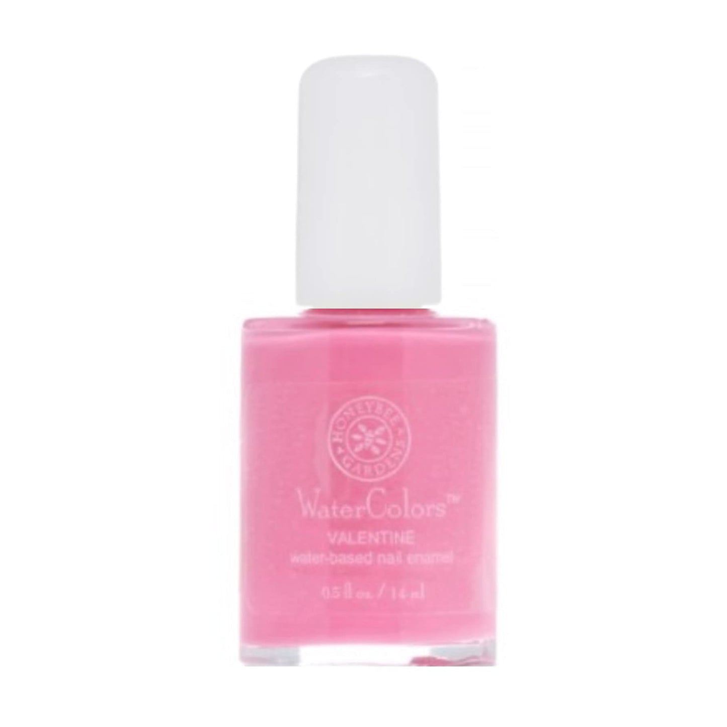Honeybee Gardens Water-Based Nail Enamel, Valentine, Matte True Medium Pink, Eco-Friendly, Odorless & Vibrant Polish, 0.5 fl oz