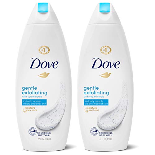 Dove Body Wash Instantly Reveals Visibly Smoother Skin Gentle Exfoliating Effectively Washes Away Bacteria While Nourishing Your Skin 22 oz, 2 Count