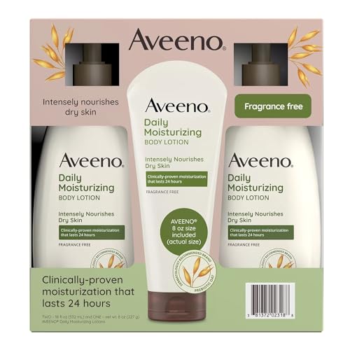 Aveeno Daily Moisturizing Body Lotion (18 fl. oz., 2 pk. + 8 oz. Tube)