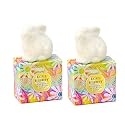 Greenwich Bay Trading Easter Gift Set- 2 Soap Bar Easter Bunny Set- Love Bunny White Decorative Soaps - Enriched with Shea Butter, Cocoa Butter, Sweet
