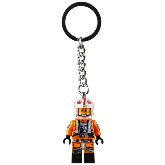 LEGO Star Wars Luke Skywalker Pilot Outfit Minifigure Keyring 854288, Orange, Small