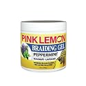 PINK LEMON Braiding Gel Peppermint - Maximum Hold, No Flaking, Long Lasting Hold, High Shine. For Micro, Inter, Dread, Faux, Loc, Twist, Braid, Edge