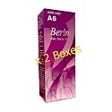 Pack of 2 Sets Berina BERINA PROFESSIONALS Hair Color Cream Permanent Hair Dye Color A6 : Violet 60 G. Super Permanent Fashion Unisex