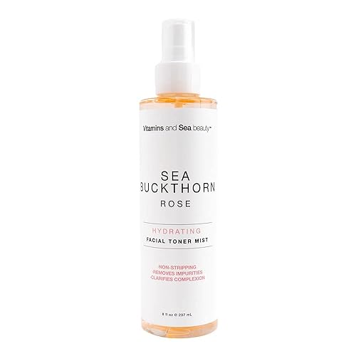 VITAMINS AND SEA BEAUTY Hydrating Facial Toner Mist with Sea Buckthorn + Rose, 8 fl oz