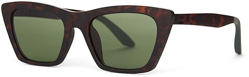 TOMS Sahara Women’s Cat Eye Sunglasses - Handcrafted Women's Sunglasses - UV Protection Glasses w/Case - SOLAFLEX material
