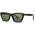 TOMS Sahara Women’s Cat Eye Sunglasses - Handcrafted Women's Sunglasses - UV Protection Glasses w/Case - SOLAFLEX material