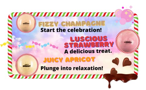 Sweet Escape Candy Fruity Juicy Sweet Treat Bomb Bath Fizzers Bath Bomb Gift Set for Women - 9 Large Bath Bombs Aromatherapy Luscious Fragrance Bath…
