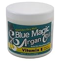 Blue Magic Argan Oil & Vitamin-E Leave-In 13.75 Ounce Jar (406.6ml) (6 Pack)